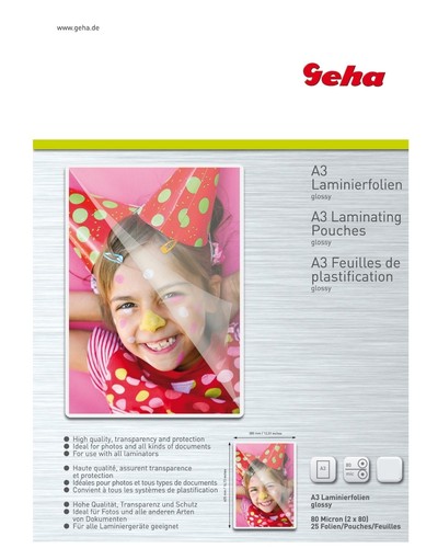 100x geha laminierfolie din - geha,