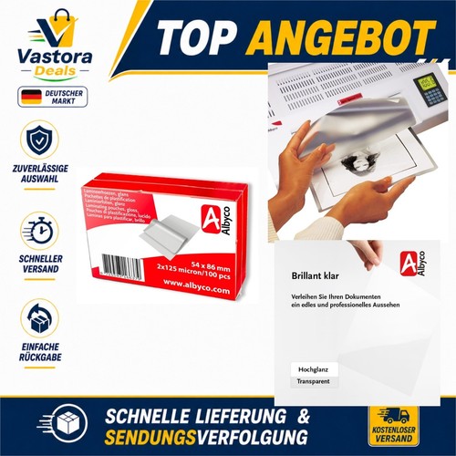 Albyco laminierfolien 54x86mm - albyco,