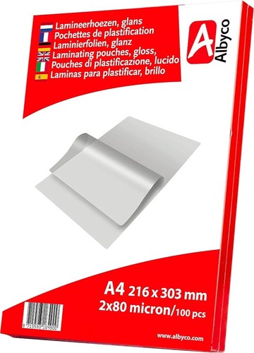 100x albyco laminiertaschen - laminiertaschen,