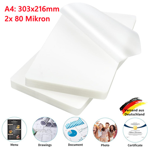 200stk a4 laminierfolien - a4,
