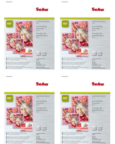 Geha set 400x laminierfolien - geha,