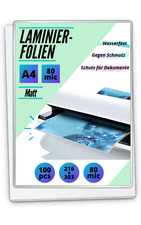 100 matte Laminierfolien