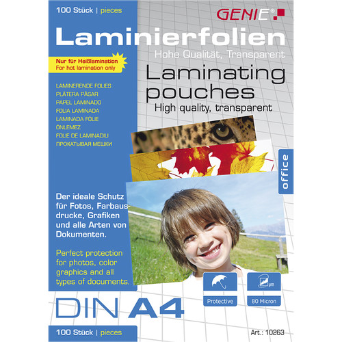 100 genie laminierfolien - st.,