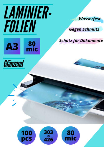 Laminierfolien glänzend a3 - laminierfolien, in