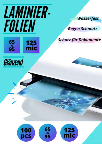1000 laminierfolien 65x95mm - 1000,